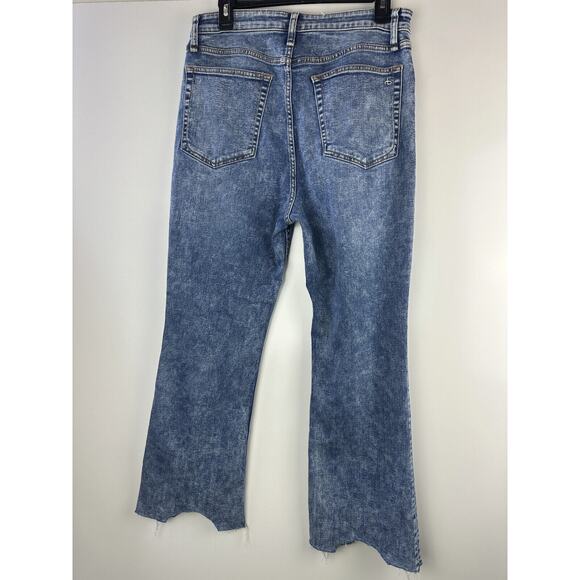 Rag & Bone Casey High Rise Flared Leg Jeans in Pebbles Wash Women's Size 31 - Picture 9 of 10